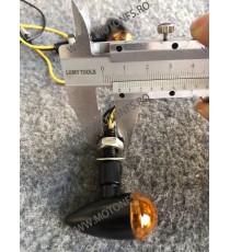 2 Buc Semnale LED Semnalizatoare Bullet Moto Cafe Racer Bobber Chopper Retro A08Y2 A08Y2  Semnal Universale Cafe Racer Choppe...