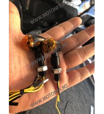 2 Buc Semnale LED Semnalizatoare Bullet Moto Cafe Racer Bobber Chopper Retro A08Y2 A08Y2  Semnal Universale Cafe Racer Choppe...