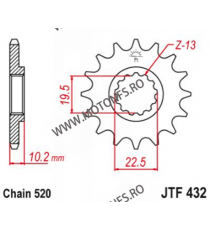 ESJOT - Pinion (fata) 50-32032, 15 dinti - DR350S/DRZ 400 2000-/RM250 -2004 103-461-15 ESJOT PINIOANE Emgo Pinion 49,00 lei 4...