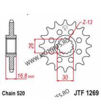 ESJOT - Pinion (fata) 50-32073S, 14 dinti - CBR600 1999-/900/1000 Sport 520 100-461-14 ESJOT PINIOANE ESJOT Pinioane 88,00 le...