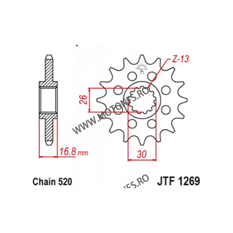 ESJOT - Pinion (fata) 50-32073S, 14 dinti - CBR600 1999-/900/1000 Sport 520 100-461-14 ESJOT PINIOANE Emgo Pinion 88,00 lei 8...