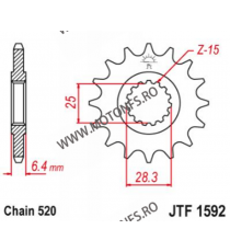 ESJOT - Pinion (fata) 50-32140, 14 dinti - YFM700 Raptor 2006- 102-413-14 ESJOT PINIOANE Emgo Pinion 59,00 lei 59,00 lei 49,5...