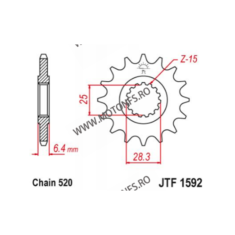 ESJOT - Pinion (fata) 50-32140, 14 dinti - YFM700 Raptor 2006- 102-413-14 ESJOT PINIOANE Emgo Pinion 59,00 lei 59,00 lei 49,5...