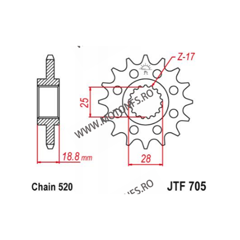 ESJOT - Pinion (fata) 50-32167, 16 dinti - Aprilia RSV4 Sport 520 100-459-16 ESJOT PINIOANE Emgo Pinion 73,00 lei 73,00 lei 6...