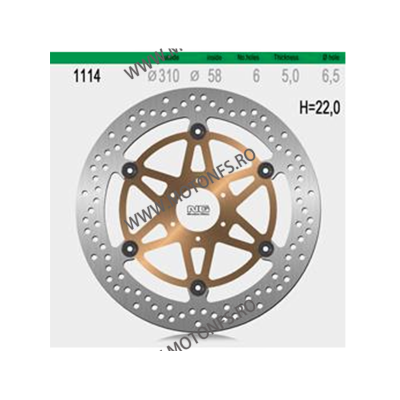 NG - Disc frana (fata) NG1114 - CBR 1100 XX 1997-1998L / R 510-1114 NG BRAKE DISC NG Discuri Frana 864,00 lei 864,00 lei 726,...