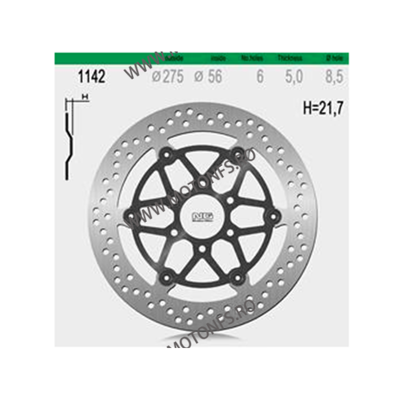 NG - Disc frana (fata) NG1142 - SUZUKI INTRUDER 250 2001-2010 510-1142 NG BRAKE DISC NG Discuri Frana 752,00 lei 752,00 lei 6...