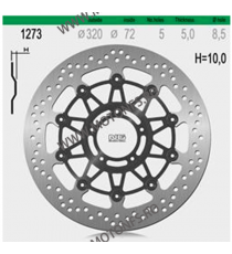 NG - Disc frana (fata) NG1273 - DUCATI 796 11- / 1100 2009- 510-1273 NG BRAKE DISC NG Discuri Frana 864,00 lei 777,60 lei 726...