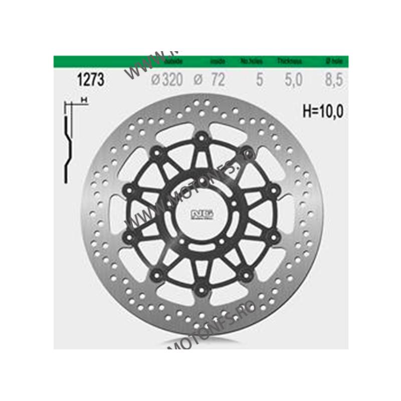 NG - Disc frana (fata) NG1273 - DUCATI 796 11- / 1100 2009- 510-1273 NG BRAKE DISC NG Discuri Frana 864,00 lei 777,60 lei 726...