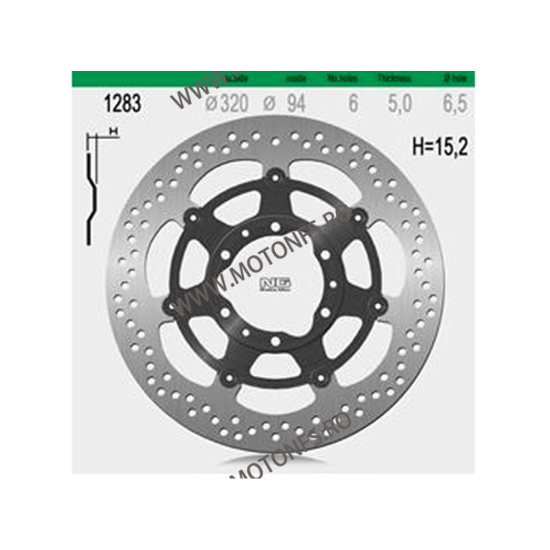 NG - Disc frana (fata) NG1283 - HONDA CBR 1000RR 2008 510-1283 NG BRAKE DISC NG Discuri Frana 864,00 lei 864,00 lei 726,05 le...