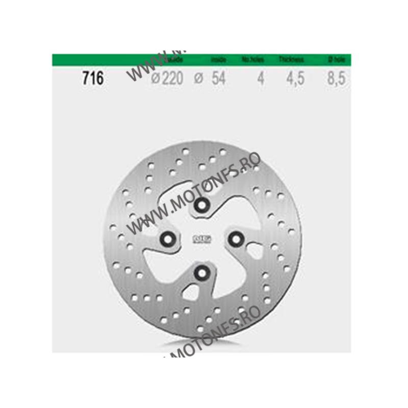 NG - Disc frana (fata) NG716 - MBK, YAMAHA ROLLER 510-0716 NG BRAKE DISC NG Discuri Frana 272,00 lei 272,00 lei 228,57 lei 22...