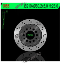 NG - Disc frana (spate) NG1055 - SUZUKI AN250 / 400 2003-2006 510-1055 NG BRAKE DISC NG Discuri Frana 607,00 lei 607,00 lei 5...