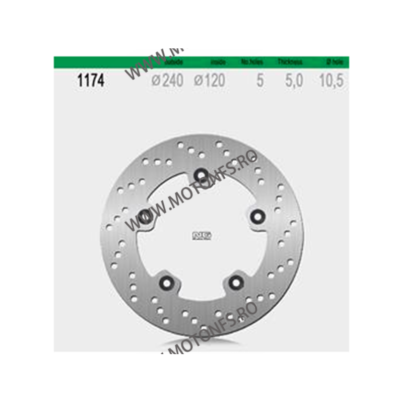 NG - Disc frana (spate) NG1174 - SUZUKI GSF BANDIT 650 / 1250 510-1174 NG BRAKE DISC NG Discuri Frana 296,00 lei 296,00 lei 2...