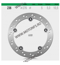 NG - Disc frana (spate) NG236 - BMW R / RT / K 510-0236 NG BRAKE DISC NG Discuri Frana 565,20 lei 565,20 lei 474,96 lei 474,9...