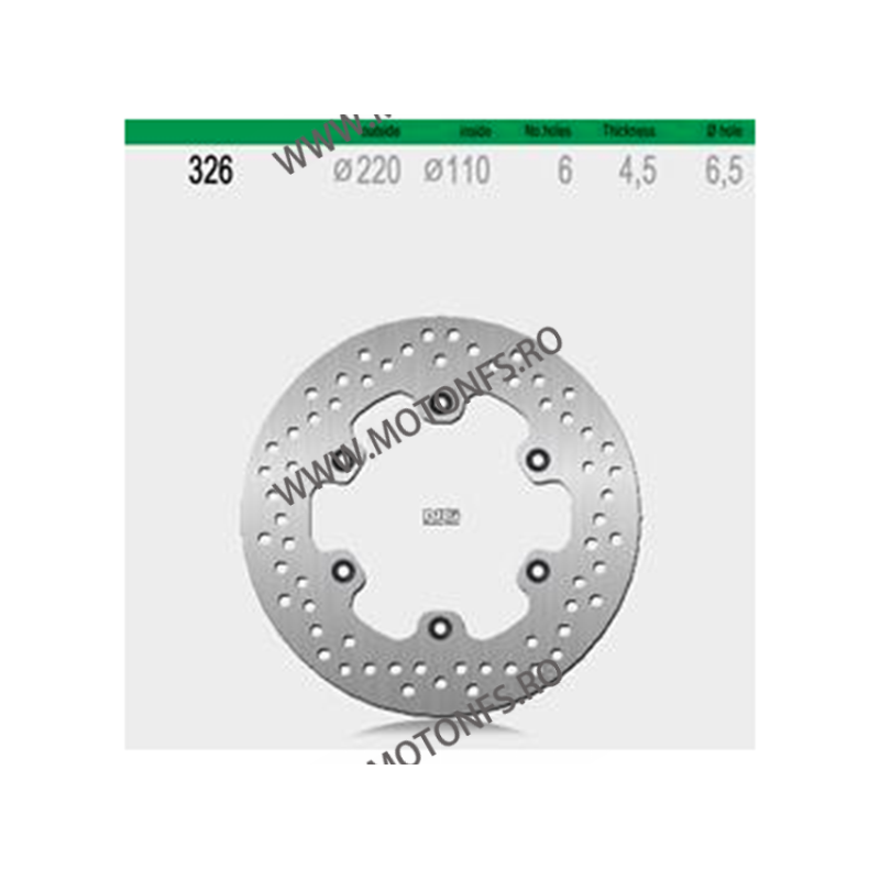 NG - Disc frana (spate) NG326001 / NG326 - PEGASO 650 / MOTO 6, 5 510-0326 NG BRAKE DISC NG Discuri Frana 311,00 lei 311,00 l...