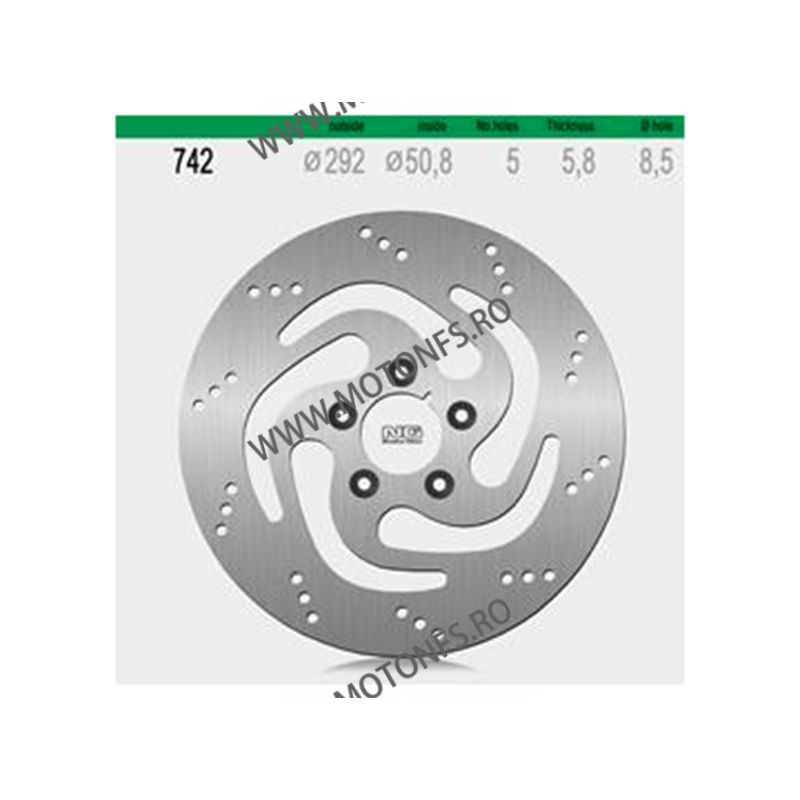 NG - Disc frana (spate) NG742 - HARLEY -1999 510-0742 NG BRAKE DISC NG Discuri Frana 577,20 lei 577,20 lei 485,04 lei 485,04 lei