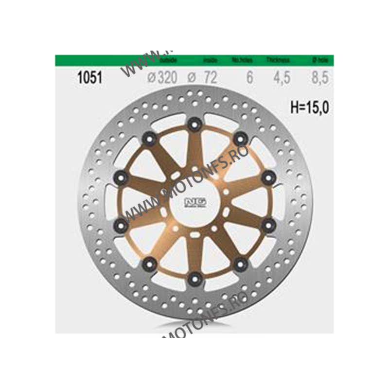 NG - Disc frana NG1051 - DUCATI 748 / 1100 2002-2011 510-1051 NG BRAKE DISC NG Discuri Frana 864,00 lei 864,00 lei 726,05 lei...