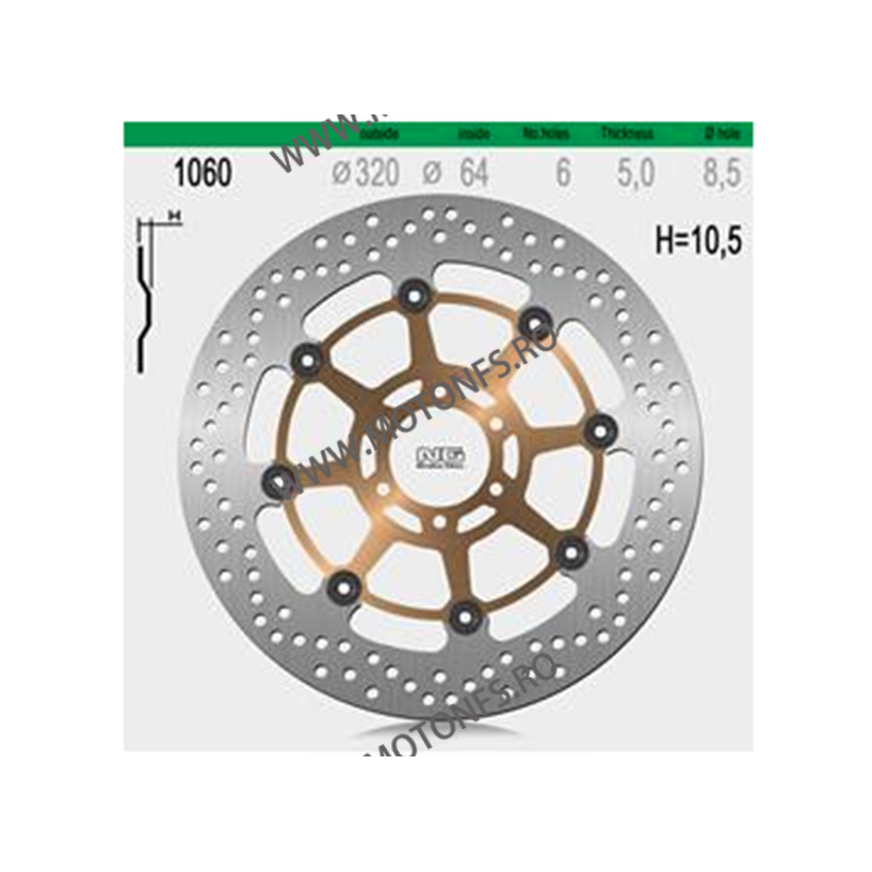 NG - Disc frana NG1060 - DUCATI / FZR1000 / RSV 510-1060 NG BRAKE DISC NG Discuri Frana 864,00 lei 864,00 lei 726,05 lei 726,...