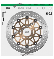 NG - Disc frana NG404001 / NG404 - FZR500/600 -1995 / TDM 850 -2001 510-0395 NG BRAKE DISC NG Discuri Frana 864,00 lei 864,00...