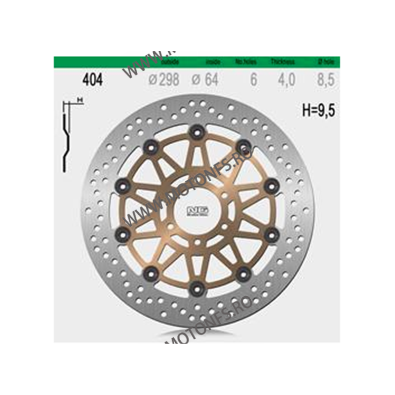 NG - Disc frana NG404001 / NG404 - FZR500/600 -1995 / TDM 850 -2001 510-0395 NG BRAKE DISC NG Discuri Frana 864,00 lei 864,00...