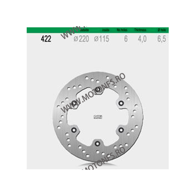 NG - Disc frana NG422 - HRD, YAMAHA, YZ, WR 1985-2007 510-0422 NG BRAKE DISC NG Discuri Frana 282,00 lei 282,00 lei 236,97 le...