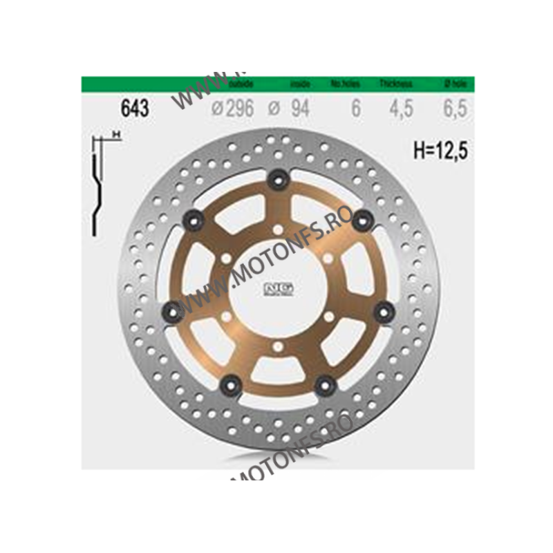 NG - Disc frana NG644 - CBR 900 FIREBLADE 2000-2003 510-0644 NG BRAKE DISC NG Discuri Frana 1,034.00 1,034.00 868,91 lei 868,...