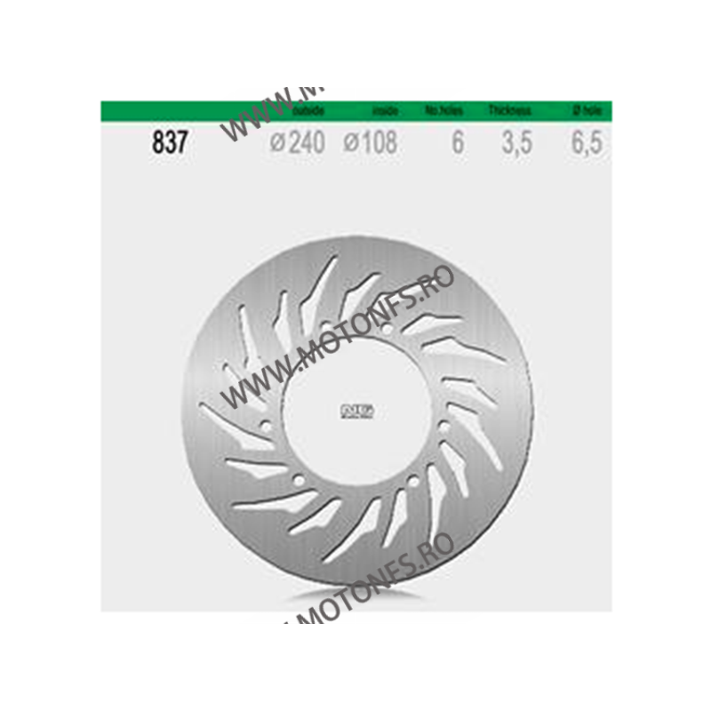 NG - Disc frana NG837 - MALAGUTI, RIEJU, YAMAHA 2003-2009 510-0837 NG BRAKE DISC NG Discuri Frana 165,00 lei 165,00 lei 138,6...