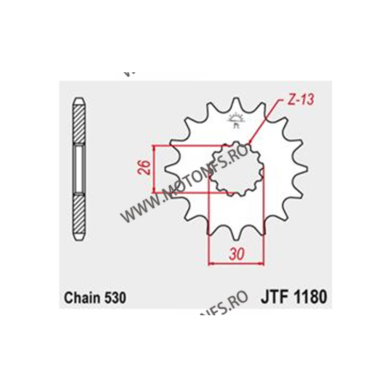 JT - Pinion (fata) JTF1180, 18 dinti - Triumph 105-662-18 JT Sprockets JT Sprockets Pinion 64,00 lei 64,00 lei 53,78 lei 53,7...