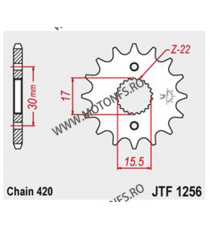 JT - Pinion (fata) JTF1256, Sprocket 14T CRF50/CRF70/CR80/CR85 101-281-14 / 726.11.26 JT Sprockets JT Sprockets Pinion 34,00 ...