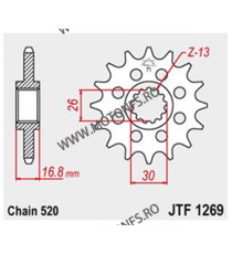 JT - Pinion (fata) JTF1295, 15 dinti - CBR600F -1998 Kette520 101-451-15 / 726.35.77 JT Sprockets JT Sprockets Pinion 91,00 l...