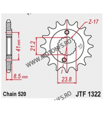 JT - Pinion (fata) JTF1332, 15 dinti - CB750 Sevenfifty 101-566-15 JT Sprockets JT Sprockets Pinion 83,00 lei 83,00 lei 69,75...