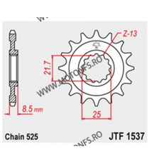 JT - Pinion (fata) JTF1537, 15 dinti - FZR400/Z1000 2007- 102-551-15 JT Sprockets JT Sprockets Pinion 64,00 lei 64,00 lei 53,...