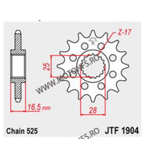 JT - Pinion (fata) JTF1904, 17 dinti - KTM Advent.950 LC8/990/1190 105-501-17 JT Sprockets JT Sprockets Pinion 102,00 lei 102...