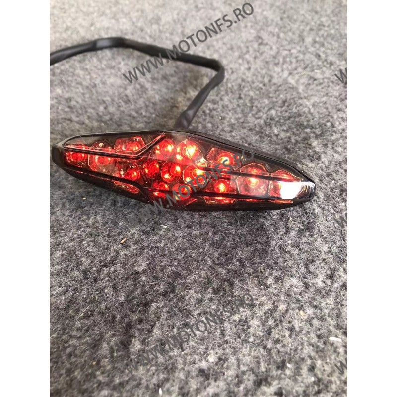 Stop Frana / Lampa Spate /Lumina Pentru Numar Geam Fumuriu Moto Universal Cafe Racer Chooper Bobber Yamaha Kawasaki Honda Suz... Stop Frana / Lampa Spate /Lumina Pentru Numar Geam Fumuriu Moto Universal Cafe Racer Chooper Bobber Yamaha Kawasaki Honda Suz...
