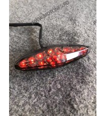 Stop Frana / Lampa Spate /Lumina Pentru Numar Geam Fumuriu Moto Universal Cafe Racer Chooper Bobber Yamaha Kawasaki Honda Suz...