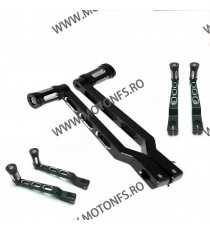 2 Buc Pedal Schimbator Viteze Gear Shift Lever + Shifter Pedal Pegs for Harley Softail Touring Black NNAA9  Pedala Schimbator...