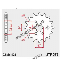 JT - Pinion (fata) JTF277, 13 dinti - Aprilia RS4 125 2011- 105-329-13 JT Sprockets JT Sprockets Pinion 29,00 lei 29,00 lei 2...