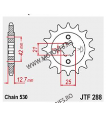 JT - Pinion (fata) JTF288, 17 dinti - CB500K2-3/CB550F/K/CB750F 101-626-17 / 726.21.57 JT Sprockets JT Sprockets Pinion 90,00...