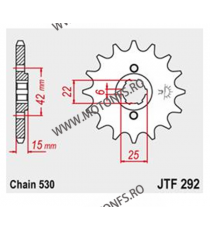 JT - Pinion (fata) JTF292, 16 dinti - NS400R 2-Takt 101-635-16 / 726.49.48 JT Sprockets JT Sprockets Pinion 109,00 lei 109,00...