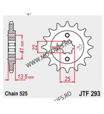 JT - Pinion (fata) JTF293, 15 dinti - XL600V Transalp -1988 101-534-15 / 726.62.40 JT Sprockets JT Sprockets Pinion 77,00 lei...