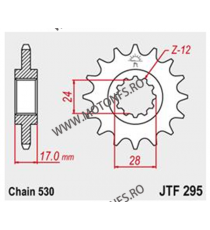 JT - Pinion (fata) JTF295, 15 dinti - CBR500 1987-/CBR600F 101-651-15 JT Sprockets JT Sprockets Pinion 90,00 lei 90,00 lei 75...