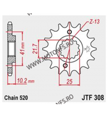 JT - Pinion (fata) JTF308, 15 dinti - NX500/650/SLR650 1989-/XT660 2004 101-461-15 JT Sprockets JT Sprockets Pinion 68,00 lei...