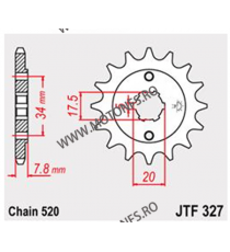 JT - Pinion (fata) JTF327, 14 dinti - NSR125 1993-/VT125/XL125/CRM125 101-436-14 / 726.32.13 JT Sprockets JT Sprockets Pinion...