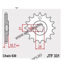 JT - Pinion (fata) JTF331, 14 dinti - CB750F2 1977-1978 CB750K7 101-828-14 / 726.331-14 JT Sprockets JT Sprockets Pinion 103,...