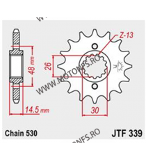 JT - Pinion (fata) JTF339, 17 dinti - CB900/1000/CBR1100/VFR800 105-669-17 JT Sprockets JT Sprockets Pinion 83,00 lei 83,00 l...