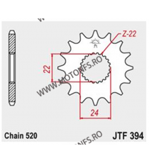 JT - Pinion (fata) JTF394, 15 dinti - Aprilia RX125/SX125 2008- 105-483-15 / 726.39.81 JT Sprockets JT Sprockets Pinion 51,00...