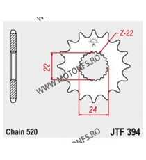 JT - Pinion (fata) JTF394, 16 dinti - Aprilia Sonderzhnezahl 105-483-16 / 726.31.06 JT Sprockets JT Sprockets Pinion 54,00 le...