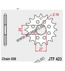 JT - Pinion (fata) JTF423, 17 dinti - GSX-R1000 2009-2016 103-614-17 JT Sprockets JT Sprockets Pinion 88,00 lei 88,00 lei 73,...