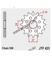 JT - Pinion (fata) JTF423RB (garnitura cauciuc), 17 dinti - GSX-R1000 2009-2016 103-614-17-2 / 726.39.08 JT Sprockets JT Spro...