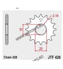 JT - Pinion (fata) JTF426, 14 dinti - GS125 1999-2002 103-312-14 / 726.15.30 JT Sprockets JT Sprockets Pinion 23,00 lei 23,00...