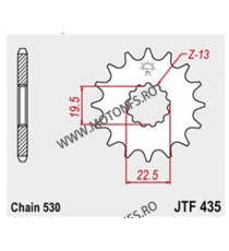 JT - Pinion (fata) JTF435, 15 dinti - GR650 2-Zyl. 103-663-15 / 726.26.60 JT Sprockets JT Sprockets Pinion 63,00 lei 63,00 le...